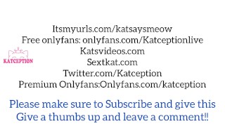 Katception taking out tampon and inserting a new one (plastic applicator) 