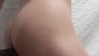 Long black dildo in ass