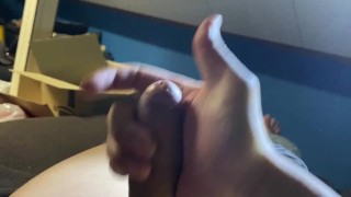 パイパン男子がシコシコオナニー!大量射精!