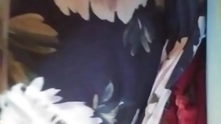 Watch My horny pillow humping session(long) roomates home