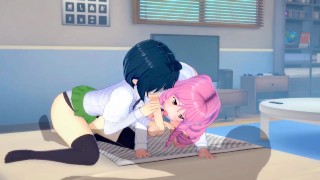 Katawa Shoujo — Misha and Shizune Threesome(3d hentai)
