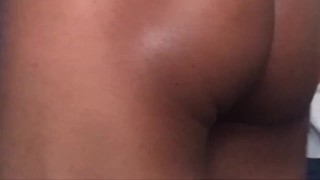 See Me Stroking BBC From Behind. ( booty pops and gooch pumps)