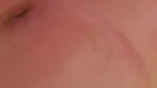 Toying ass with hair brush