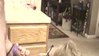 Hot Mom Sucks,Swallows My Cock!
