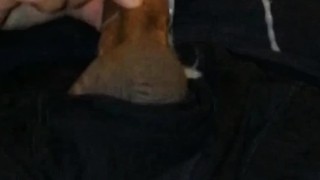 Slow-motion cumshot after grower not shower strokes his small uncut cock