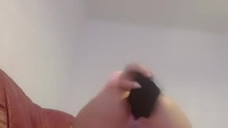 British chav fucks her pussy hardcore mums brush . Eats her creamy squirt 