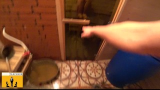 Met my stepsister in the sauna and couldn't resist. Part1 "Foreplay"