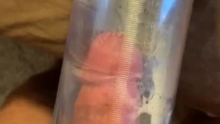 Daddy Pumping on my cock an balls. 