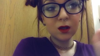 Babygirl_goth Red lipstick SFW Smoking