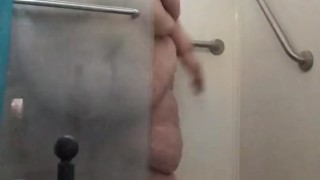 Ssbbw taking a Shower