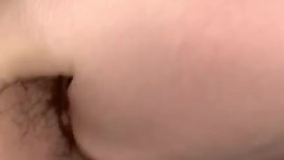 Wet babe finger fucks hairy pussy 