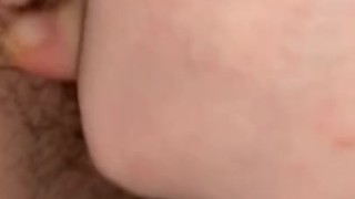 Wet babe finger fucks hairy pussy 