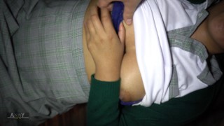 gorgeous schoolgirl gets a big cumshot from her teacher