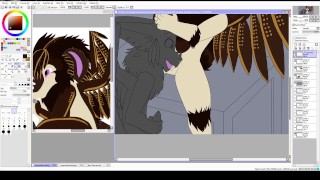 Gojira and Sequential Blowjob - Speedpaint