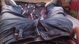 Hand job Big cock cum- David 