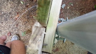 Boy Pissing Outdoors