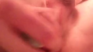 Huge cumshot after riding toy