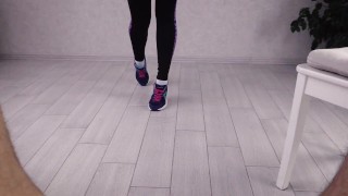 Please Cum in my white sock. Sockjob / Footjob