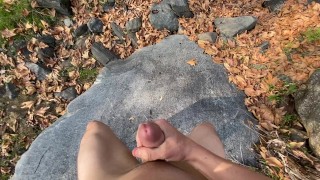  Long Cock Jerking Naked in the Wild POV HD
