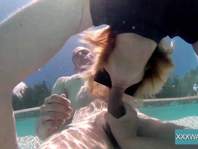 Hot Blowjob in the Pool With Marcie 