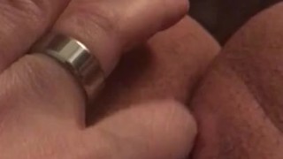 Playing with my tight pussy