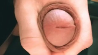 STROCKING BIG WHITE COCK