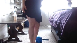 A girl loves her toys