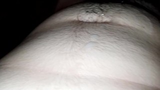 Horny Wanks Cum Bursts On Himself Quick