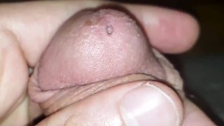 Playing with precum in slowmo
