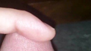Playing with precum in slowmo