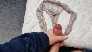 Cum on my step sister dirty panties - handjob