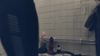 Fit Swedish guy denied masturbation in his 24/7 metal chastity belt