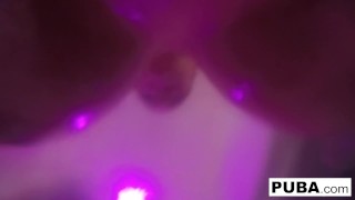 Sexy redhead Tana Lea shows off her hot wet curves!