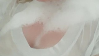 White T-shirt Water Play, Squirt & Deepthroat 