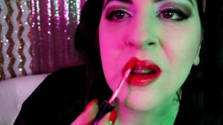 100 Layers of Red Lipgloss ASMR Kisses