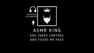 ASMR - YOU control me and sit on my face. Audio/Moaning. For her