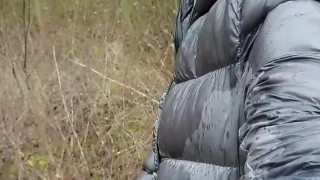 It´s raining outside so I make my cock "rain" too