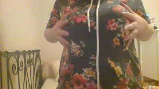 chubby slut shows off her body