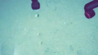 Letting out a fat cumshot 