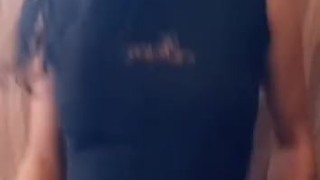 Girl takes a huge dildo until she squirts!