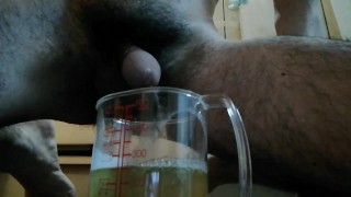 I measured the amount of pee.