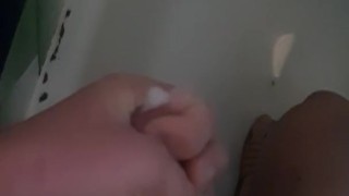 cumshot in shower