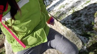 OUtdoor Casual Piss On A Boulder