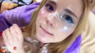 Костюме Единорога Сосет Хуй и Жестко Трахается - Косплей