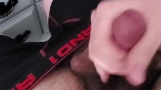 Talking dirty while stroking