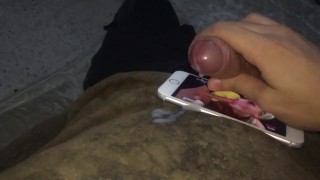 Slow motion huge cumshot load 
