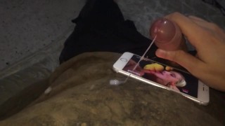 Slow motion huge cumshot load 