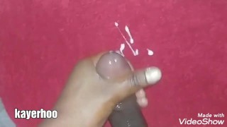 BIG BLACK COCK CUMMING HARD