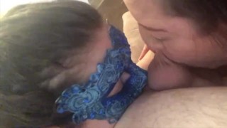 Threesome BlowJob-RimJob Compilation Video with kinky 