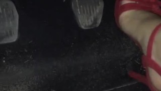 tici_feet tici feet pedal pumping red toenails red shoes (preview)